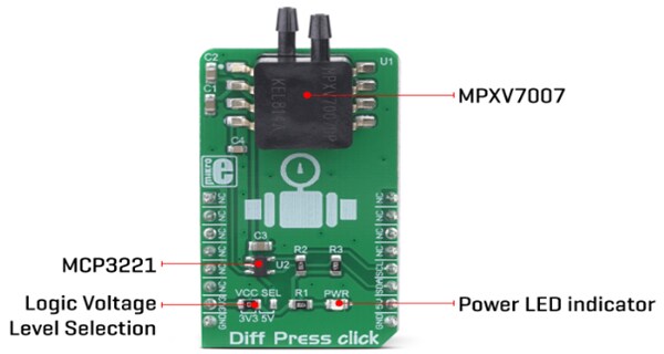 Mikroe MIKROE-3332 Diff Press Click
